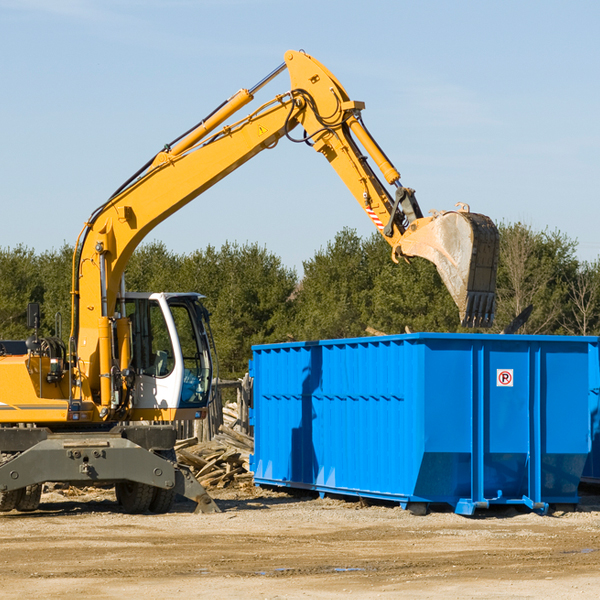 what size residential dumpster rentals are available in Troy